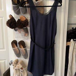 Rag & bone silk weave navy blue dress